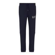 Blå Logo Sweatpants 100% Bomuld Materiale