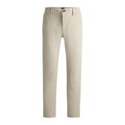 Beige Chino Bukser Elastisk Slim Fit