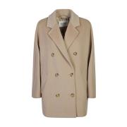 Beige Coat Jakke Kvinders Mode