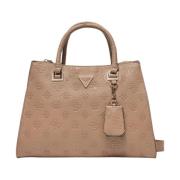 Stilfuld Society Satchel i Mørk Taupe