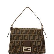 Pre-owned Stof fendi-tasker