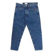 Stone Wash Tapered Fit Jeans