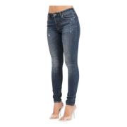 Slim Fit Skinny Blå Denim Jeans