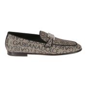 Brun Loafers med Signatur Monogram