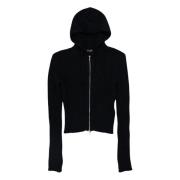 Sort Fuzzy Hoodie - W4243CB/BK