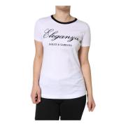 Eleganza Print Bomuld T-shirt Kvinder