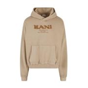 Retro Sprayed Os Hoodie Beige