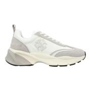 Premium Læder Sneakers Bianco/Fossil Stone