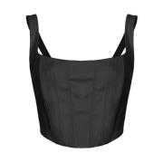 Stropløs Viskose Bustier Top