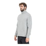 Grå højhalset sweater