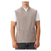 Khaki Beige Uld Bodywarmer