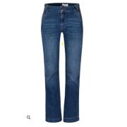 Flare denim jeans med 5 lommer