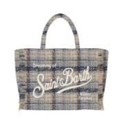 Multifarvet Tweed Check Vanity Taske