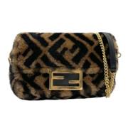 Pre-owned Stof fendi-tasker