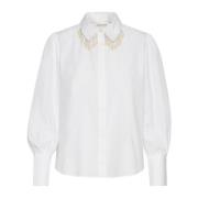 Puffærme Skjortebluse Bright White