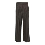 Elegant Wide Leg Pants Mulch Melange