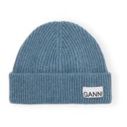 Dusty Blue Rib Strik Hue Hat