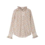 Phoebe Liberty Print Ruffle Bluse