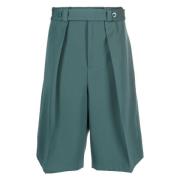 Grøn Uld Casual Elegant Shorts