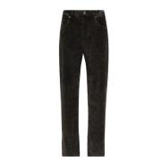 Sort Stretch Bomuld Straight Leg Jeans