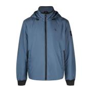 Blå Hooded Harrington Jakke