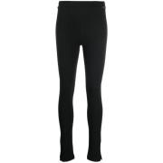 Afslappet Sort Nylon Leggings