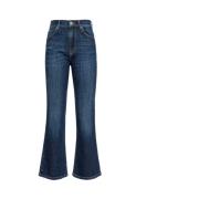 Blå Bootcut Stretch Denim Jeans