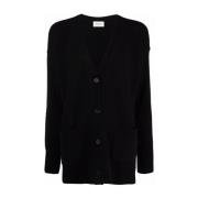 Sort Uld Cashmere Cardigan