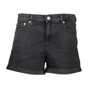 Sorte Jeans Shorts til Kvinder med Logo