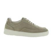 Luksus Beige Ruskind Sneakers