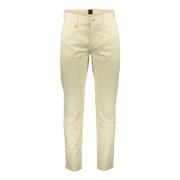 Beige Tapered Fit Bukser med Logo