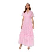 Pink Maxi Kjole Verity Stil