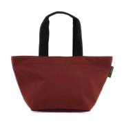 Farveblok Nylon Tote Taske