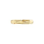 YBC662177001 - 18kt gult guld - Link to Love studded ring i 18kt gult ...