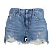 JEANS SHORTS KVINDE BLÅ