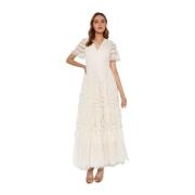 Creme Maxi Kjole Verity