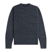 Bouclé Crewneck Sweater med tommelfingerhuller