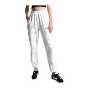 Kick Sweatpants Marmor Print Elastiske Manchetter