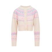 Nordisk-inspireret uld strik cardigan