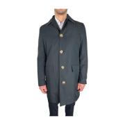 Klassisk Navy Blue Trench Coat