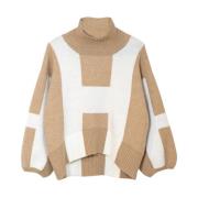 Halsrund strikket sweater