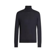 Luksus Cashmere-Silke Turtleneck Jumper