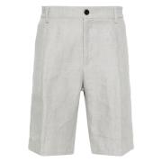 Casual Linen Shorts i Grå