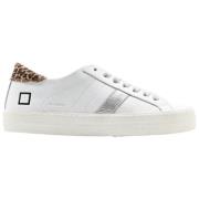 Lav Vintage Kalv Hvid Leopard Sneakers