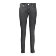 Sort Skinny Denim Jeans, 5 Lommer