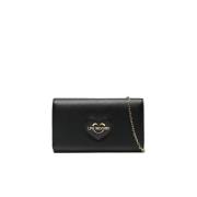 Hjerte Clutch Taske med Guld Logo