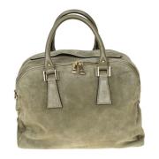 Suede Unisex Taske med Dobbelt Rum