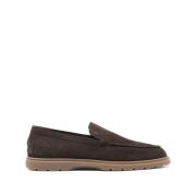 Brun Ruskind Slip-On Flade Sko