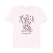 Leopard Logo Pink T-shirt