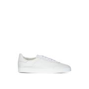 Hvide Læder Lave Top Sneakers